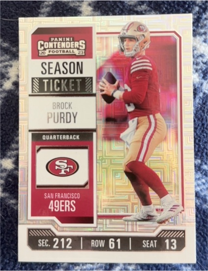 2023 Panini Contenders Season Ticket #86 Brock Purdy — front