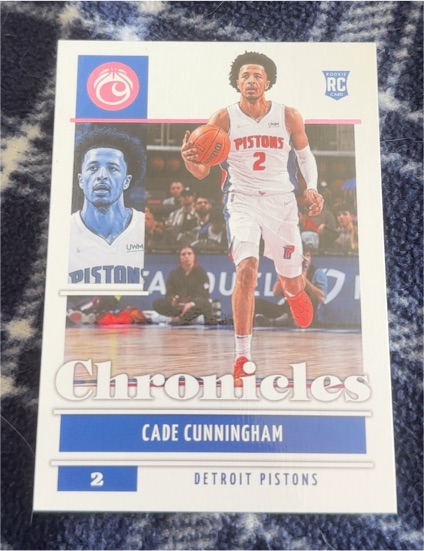 2021-22 Panini Chronicles #50 Cade Cunningham Rookie Card — front