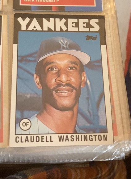 1986 Topps Traded #122T Claudell Washington — front