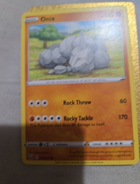 2021 Pokémon Sword & Shield Battle Styles #68 Onix — front