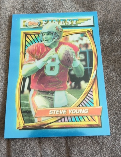 1994 Topps Finest #77 Steve Young — front