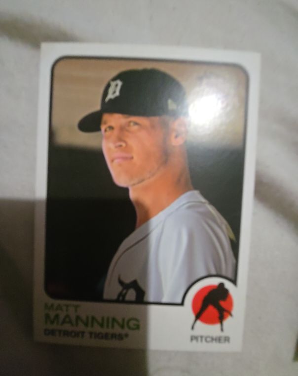 2022 Topps Heritage #227 Matt Manning — front