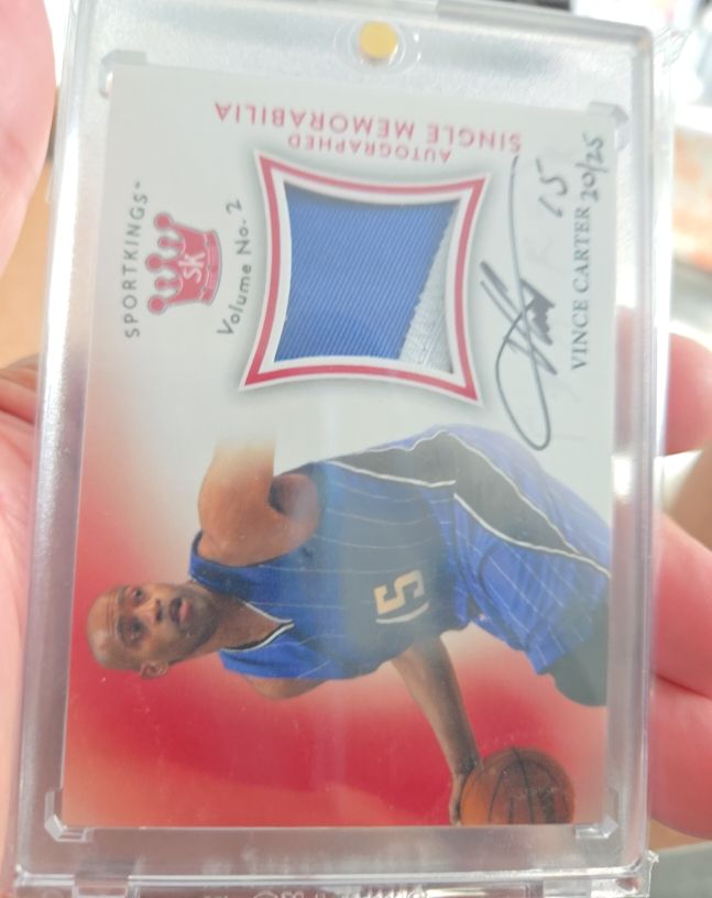 2020 Sportkings Volume 2 Auto Memorabilia #AMVC2 Vince Carter — front