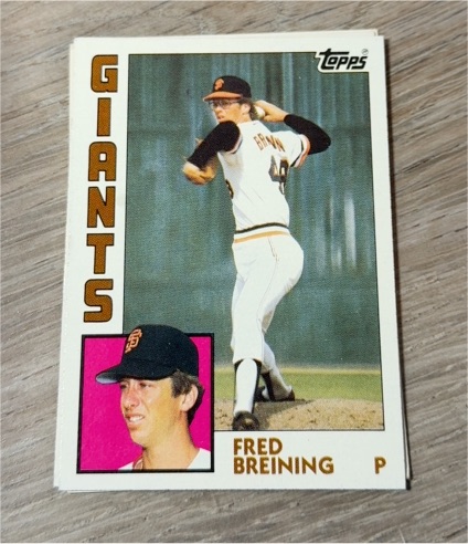 1984 Topps #428 Fred Breining — front