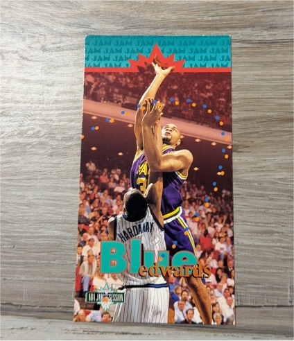 1995-96 Fleer NBA Jam Session #113 Blue Edwards — front