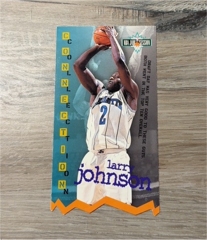 1995-96 Fleer NBA Jam Session #11 Larry Johnson — front