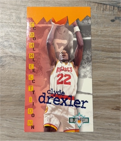 1995-96 Fleer NBA Jam Session #39 Clyde Drexler — front