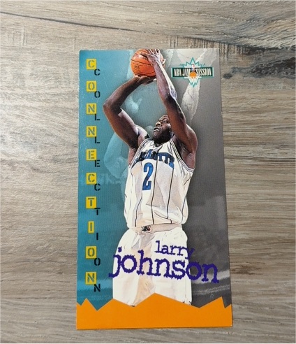 1995-96 Fleer NBA Jam Session #11 Larry Johnson — front