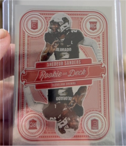 2025 Donruss Elite #1 Shedeur Sanders Rookie on Deck — front