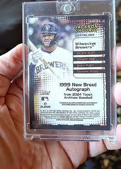 2024 Topps Archives 1999 New Breed #99NB-AJC Jackson Chourio — front