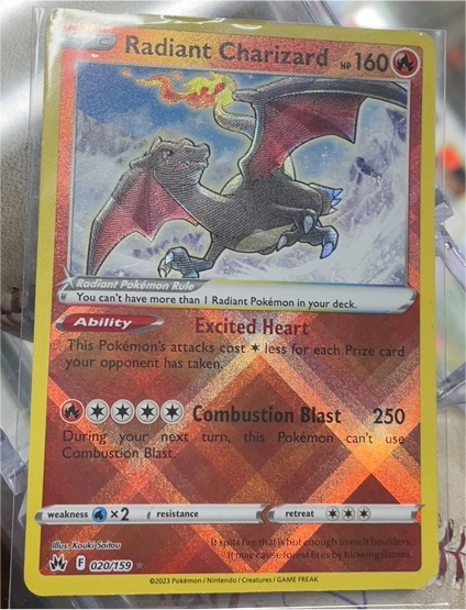 2023 Pokémon Crown Zenith #020 Radiant Charizard — front