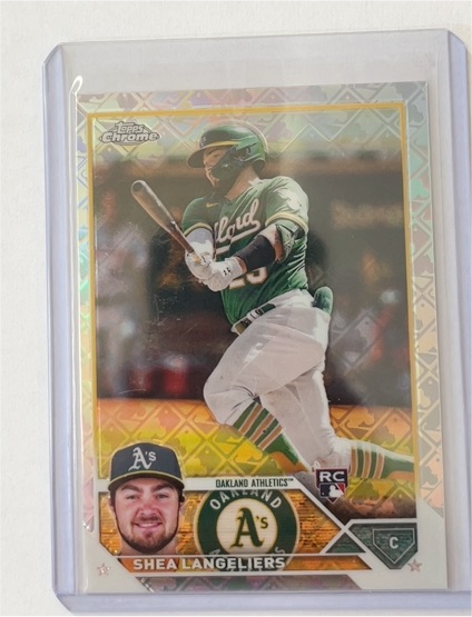 2023 Topps Chrome #175 Shea Langeliers Rookie Card — front