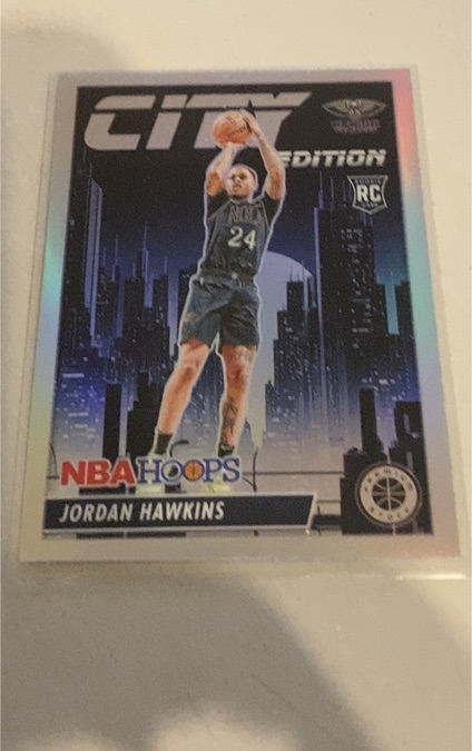 2023-24 Panini NBA Hoops Premium Stock City Edition #7 Jordan Hawkins — front