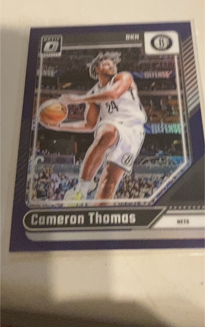 2024-25 Donruss Optic #187 Cameron Thomas — front