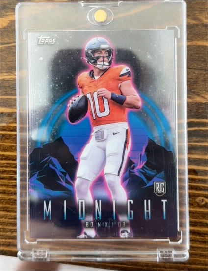 2024 Topps Midnight #27 Bo Nix — front