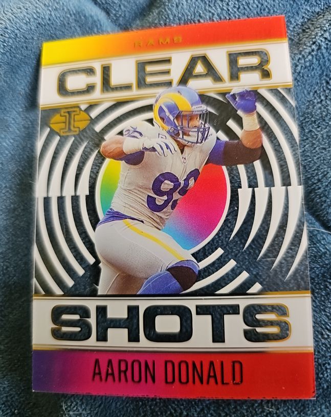 2021 Panini Illusions Clear Shots #CS-4 Aaron Donald — front