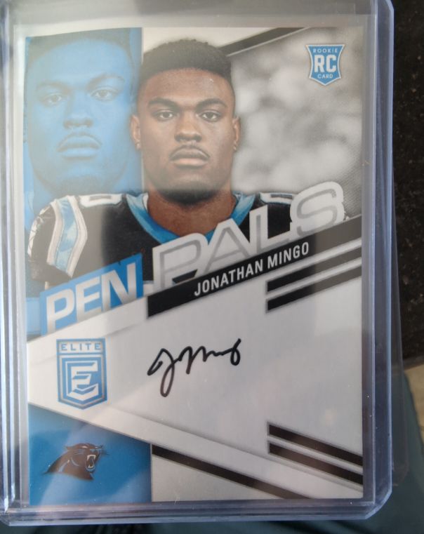 2023 Panini Donruss Elite #PPJMI Jonathan Mingo Pen Pals — front