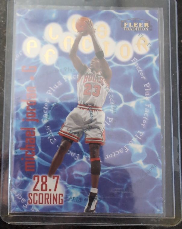 1998-99 Fleer Tradition Plus Factor #142 Michael Jordan — front