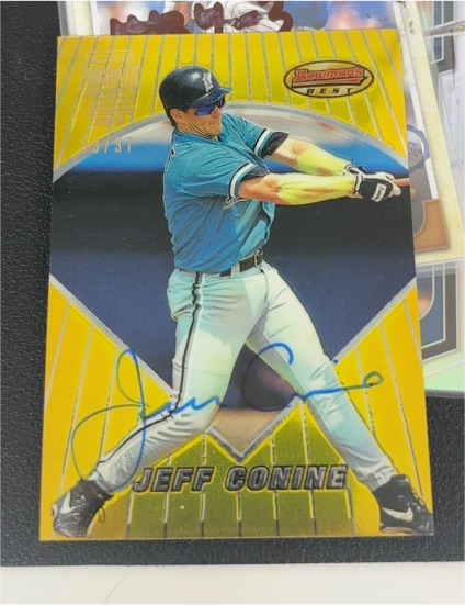 1996 Bowman's Best #31 Jeff Conine — front