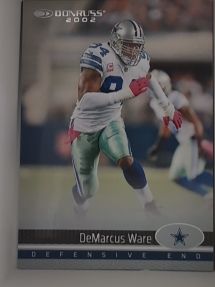 2002 Donruss #13 DeMarcus Ware — front