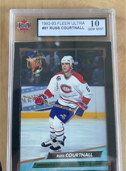 1992-93 Fleer Ultra #91 Russ Courtnall — front