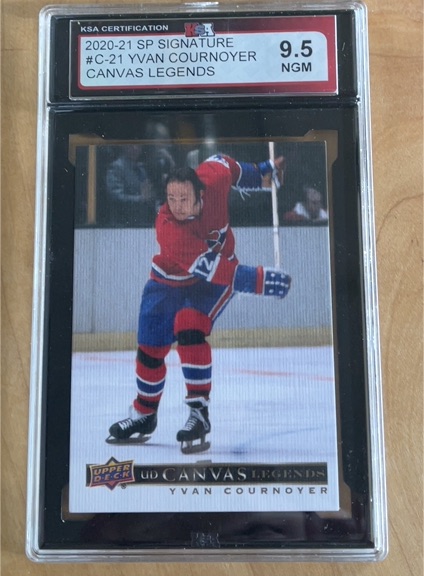 2020-21 Upper Deck SP Signature #C-21 Yvan Cournoyer Canvas Legends — front