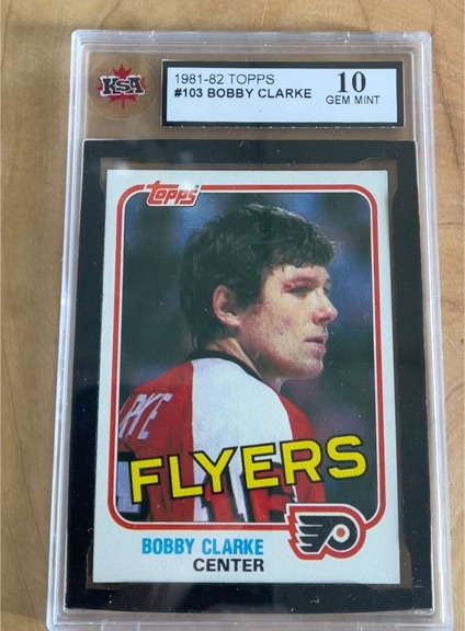 1981-82 Topps #103 Bobby Clarke — front