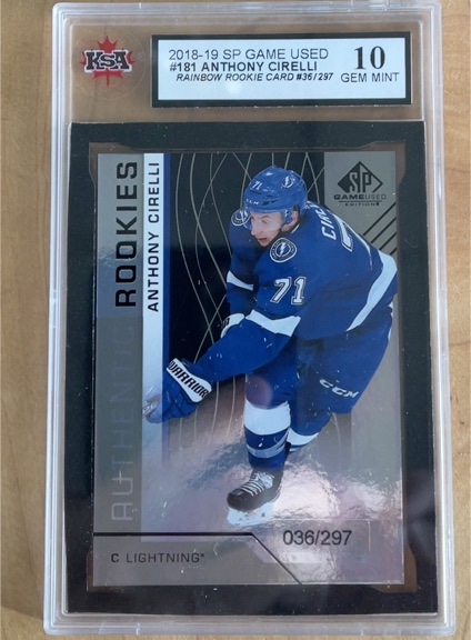 2018-19 SP Game Used #181 Anthony Cirelli — front