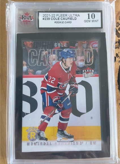 2021-22 Fleer Ultra #239 Cole Caufield — front