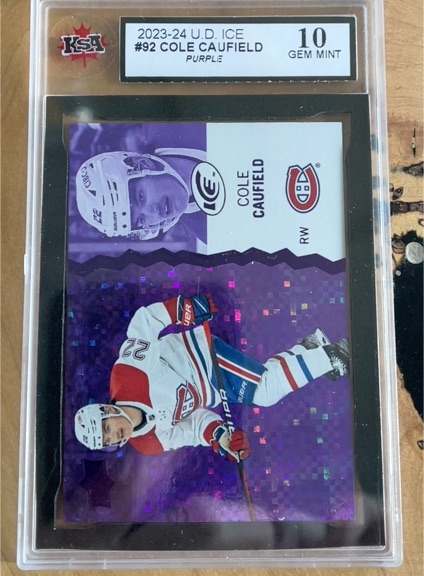 2023-24 Upper Deck Ice #92 Cole Caufield — front