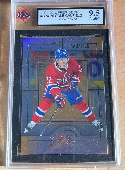 2021-22 Upper Deck SPX #SPX-36 Cole Caufield Rookie Card — front