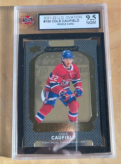 2021-22 Upper Deck Ovation #150 Cole Caufield — front