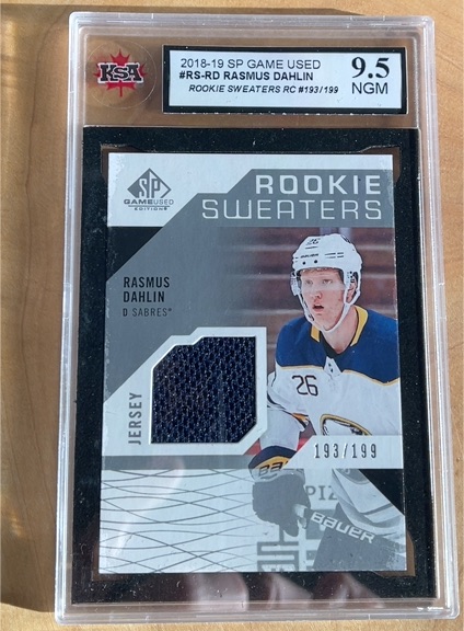 2018-19 Upper Deck SP Game Used #RS-RD Rasmus Dahlin Rookie Sweaters RC — front