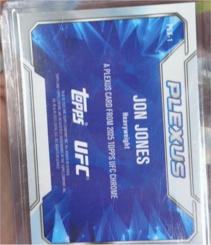 2023 Topps UFC Chrome Plexus #1 Jon Jones — front