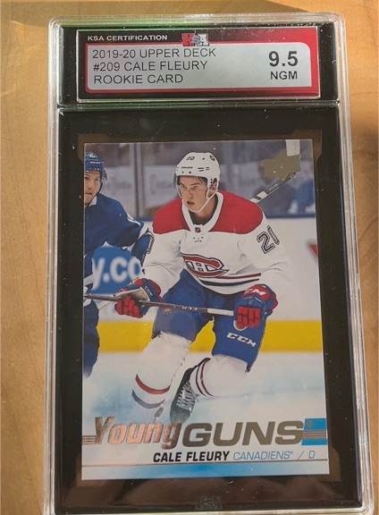 2019-20 Upper Deck #209 Cale Fleury Young Guns Rookie — front