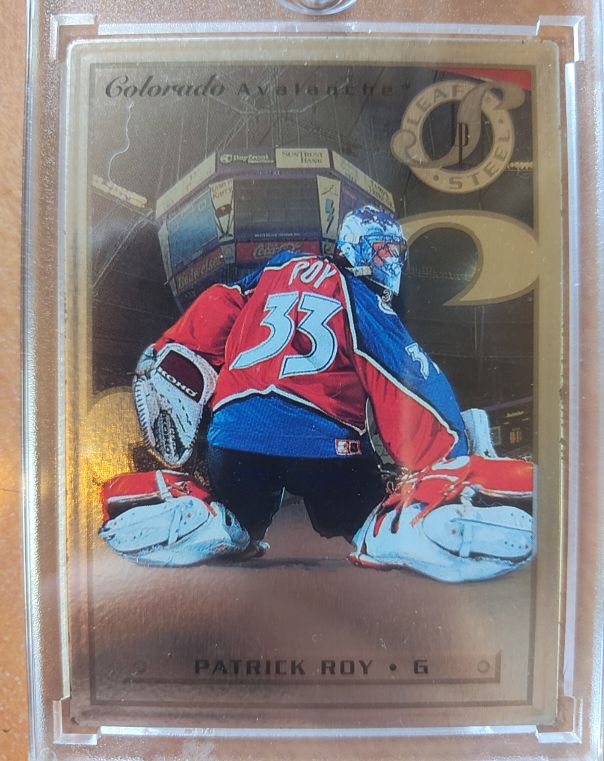 1997 Leaf Steel #9 Patrick Roy — front