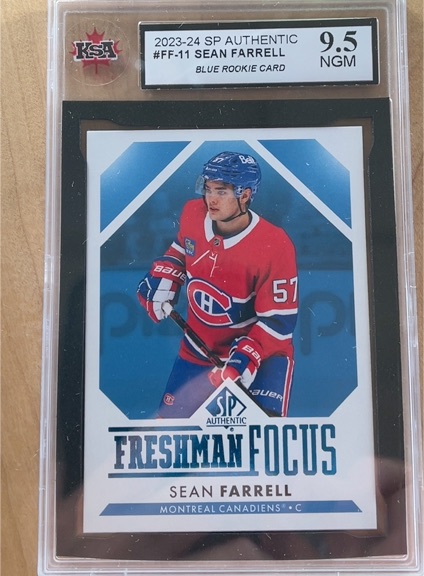 2023-24 Upper Deck SP Authentic Freshman Focus Blue #FF-11 Sean Farrell — front