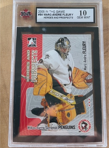 2005 In The Game #84 Marc-Andre Fleury — front