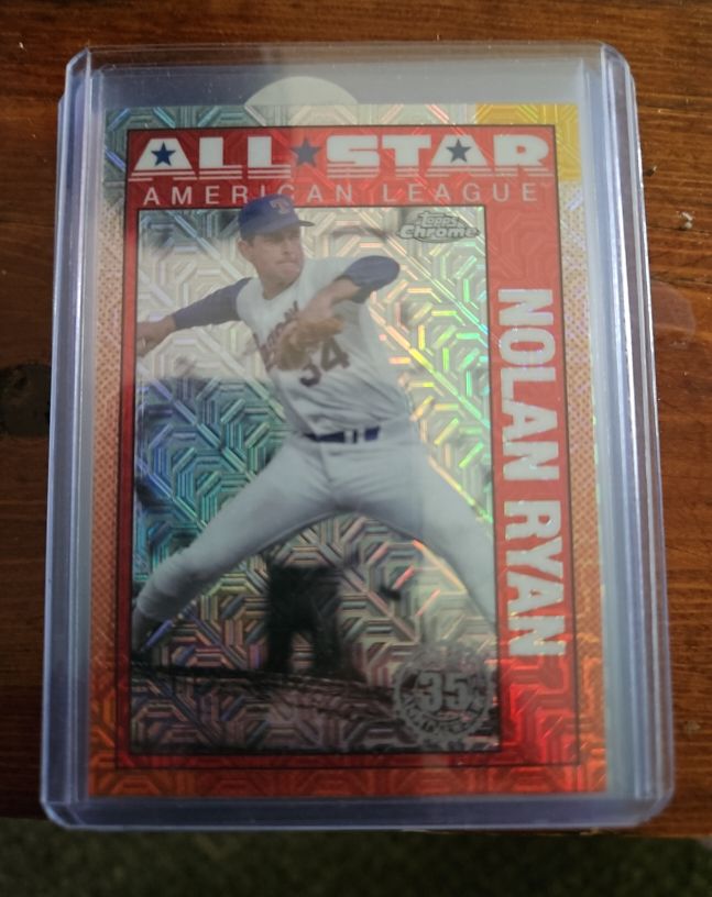 2025 Topps Series 2 #90ASC-20 Nolan Ryan 1990 Topps Chrome Silver Pack All-Stars — front