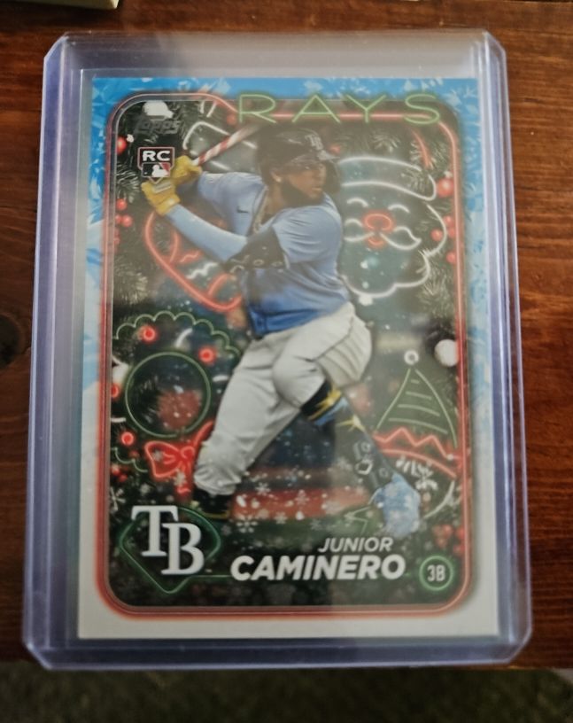 2024 Topps Holiday #H25 Junior Caminero — front