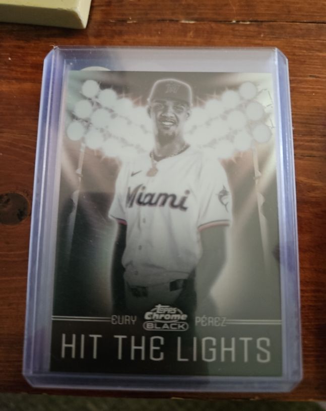 2025 Topps Chrome Black #HTL-15 Eury Perez — front