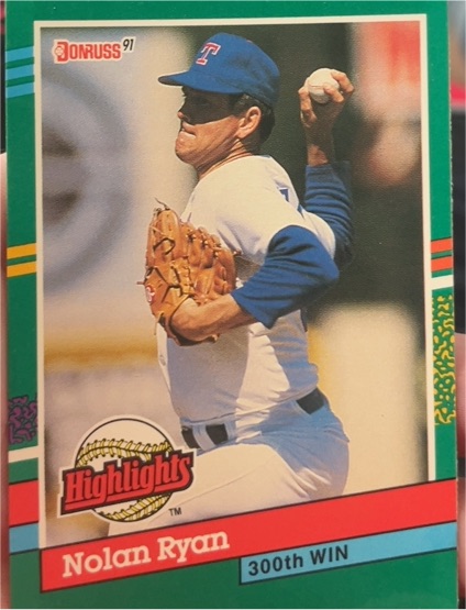 1991 Donruss #BC-15 Nolan Ryan — front