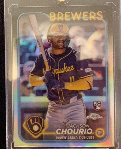 2024 Topps Update #US155 Jackson Chourio — front