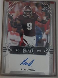 2022 Leaf Draft #BA-LO1 Leon O'Neal Autographs — front