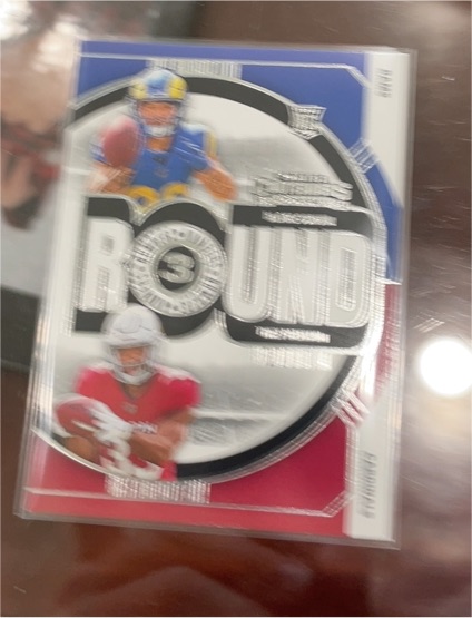 2024 Panini Contenders Round Numbers #1 Jayden Daniels / Drake Maye — front