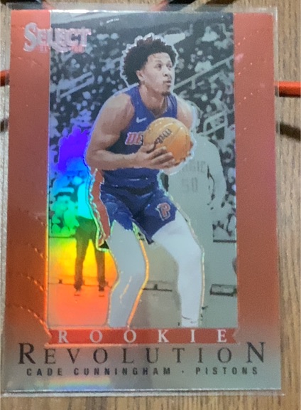 2021-22 Panini Select #25 Cade Cunningham Rookie Revolution — front