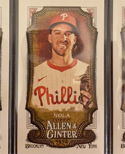 2024 Topps Allen & Ginter Mini #334 Aaron Nola Philadelphia Phillies — front