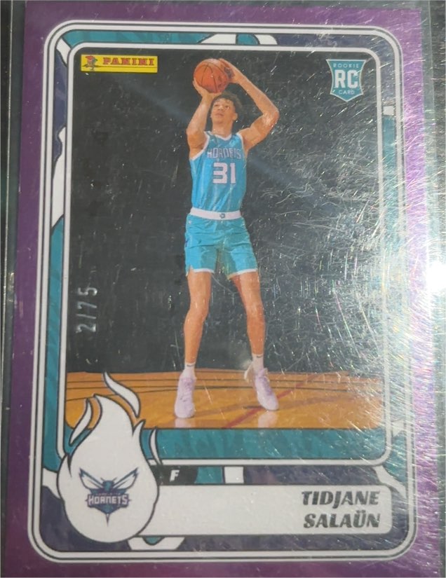 2024-25 Panini NBA Sticker & Card Collection #275 Tidjane Salaun — front