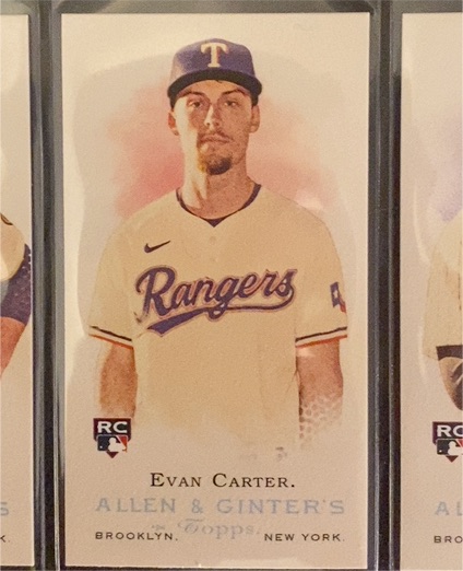 2024 Topps Allen & Ginter Mini Rookie Design Variation #RD-2 Evan Carter — front