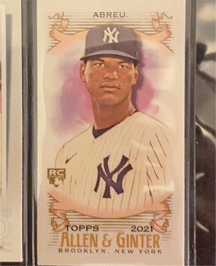 2021 Topps Allen & Ginter #217 Albert Abreu Rookie Card — front